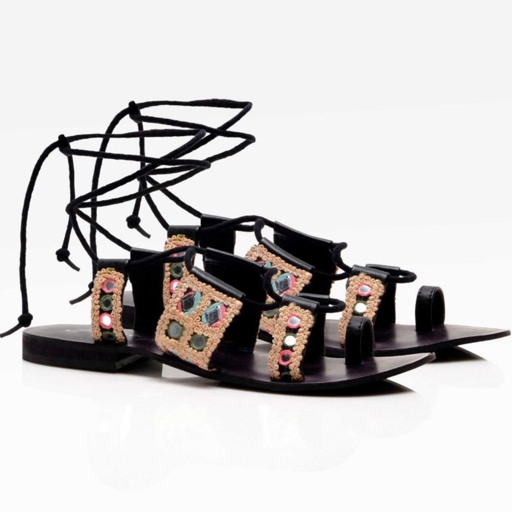 NWT Free People Mantra Mirror Sandals - 7.5